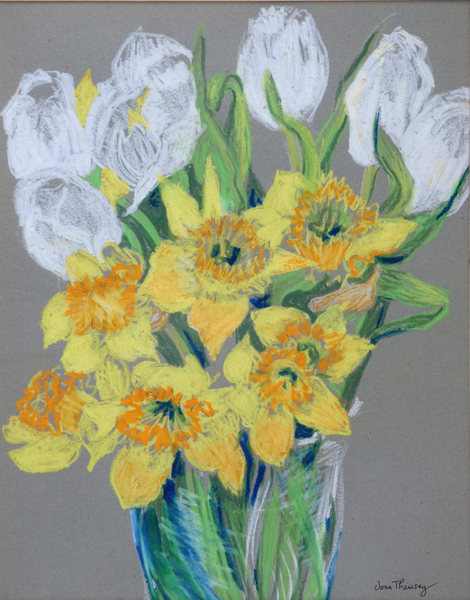 Daffodils and White Tulips from Joan  Thewsey