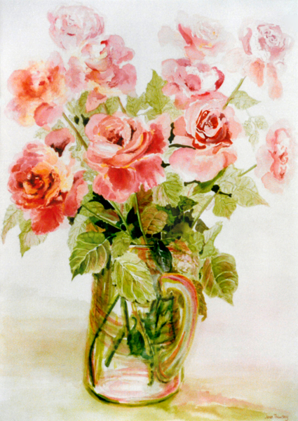 Pink Roses from Joan  Thewsey