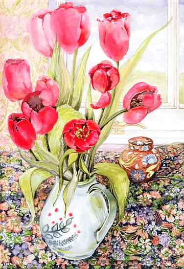 Tulips in a Rye Jug (w/c)  from Joan  Thewsey