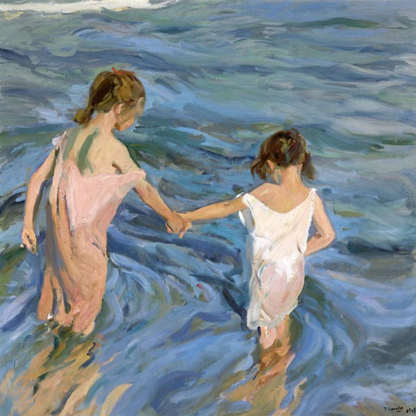 Children in the Sea from Joaquin Sorolla
