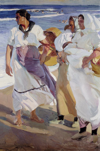 Valencian Fisherwomen from Joaquin Sorolla
