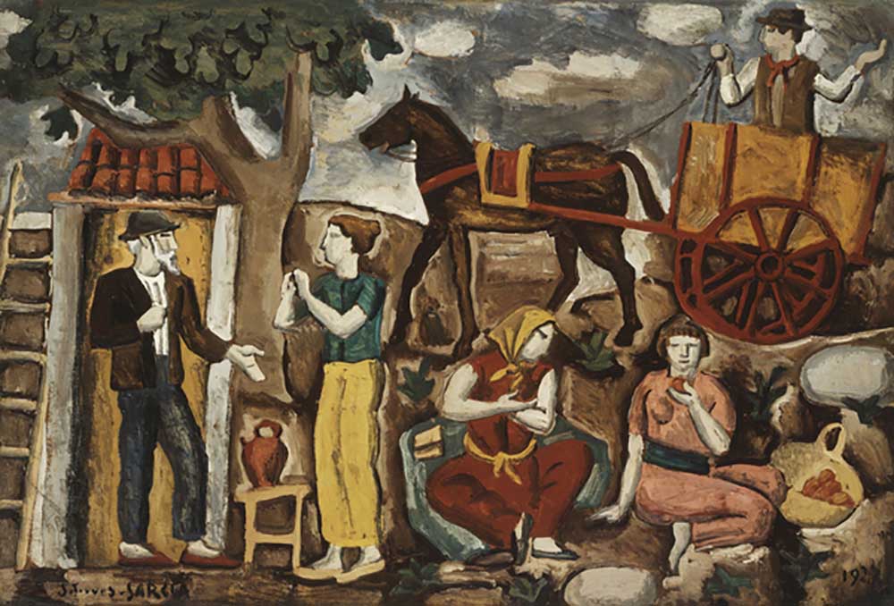 Landwirte; Campesinos, 1927 from Joaquin Torres-Garcia