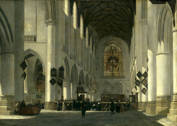 Berckheyde, St.Bavokerk zu Haarlem from Job Adriaensz Berckheyde