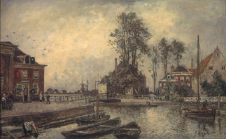 An einem Kanal from Johan Barthold Jongkind