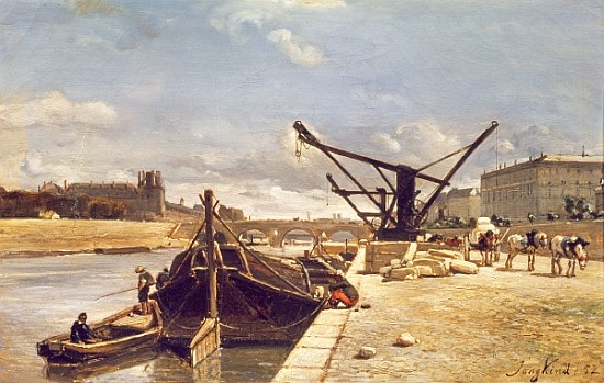 View of the Pont Royal, Paris from Johan-Barthold Jongkind
