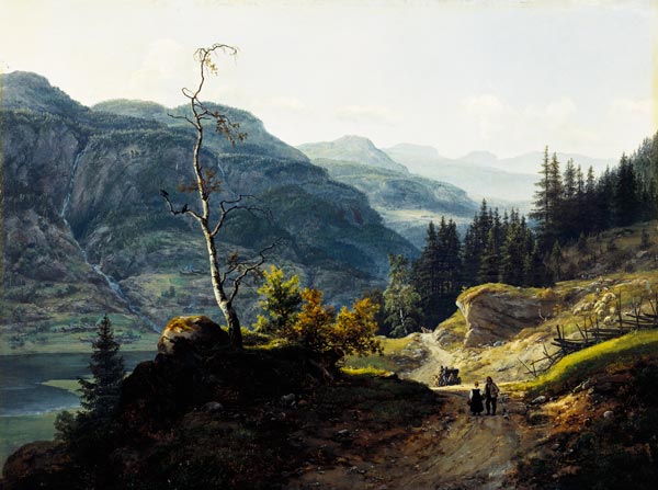 Tal in Valdres. from Johan Christian Clausen Dahl
