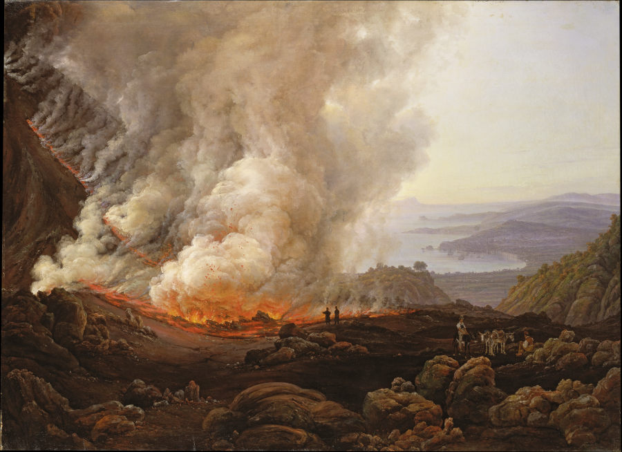 Der Ausbruch des Vesuv im Dezember 1820 from Johan Christian Clausen Dahl