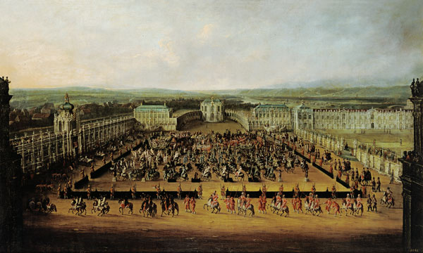 Caroussel Comique, Aufzug im Zwinger zu Dresden 1722 from Johann Alexander Thiele