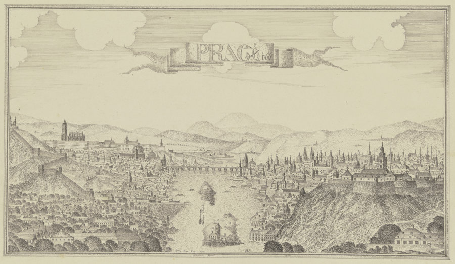 Ansicht von Prag mit der Moldau from Johann Baptist Reiser