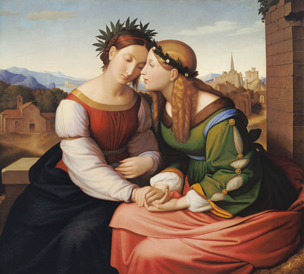 Italia und Germania (Sulamith und Maria) from Johann Friedrich Overbeck