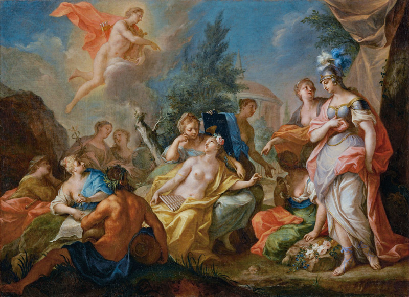 Apollo und die Musen from Johann Georg Bergmüller