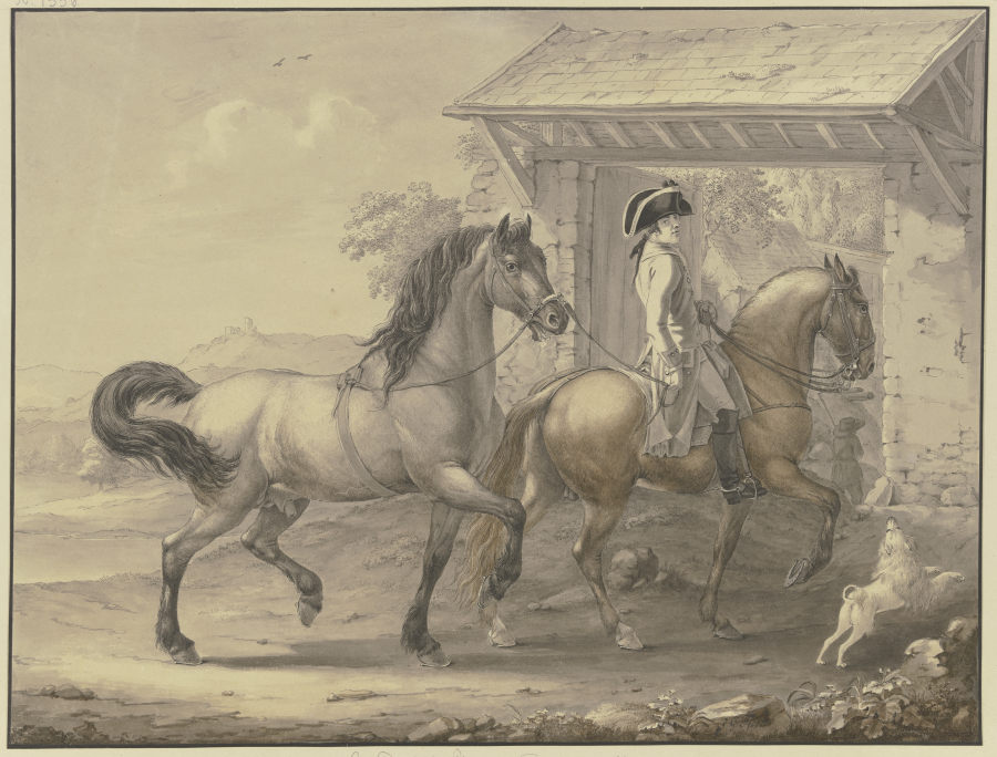 Deutsche Pferde aus Friesland und Holstein from Johann Georg Pforr