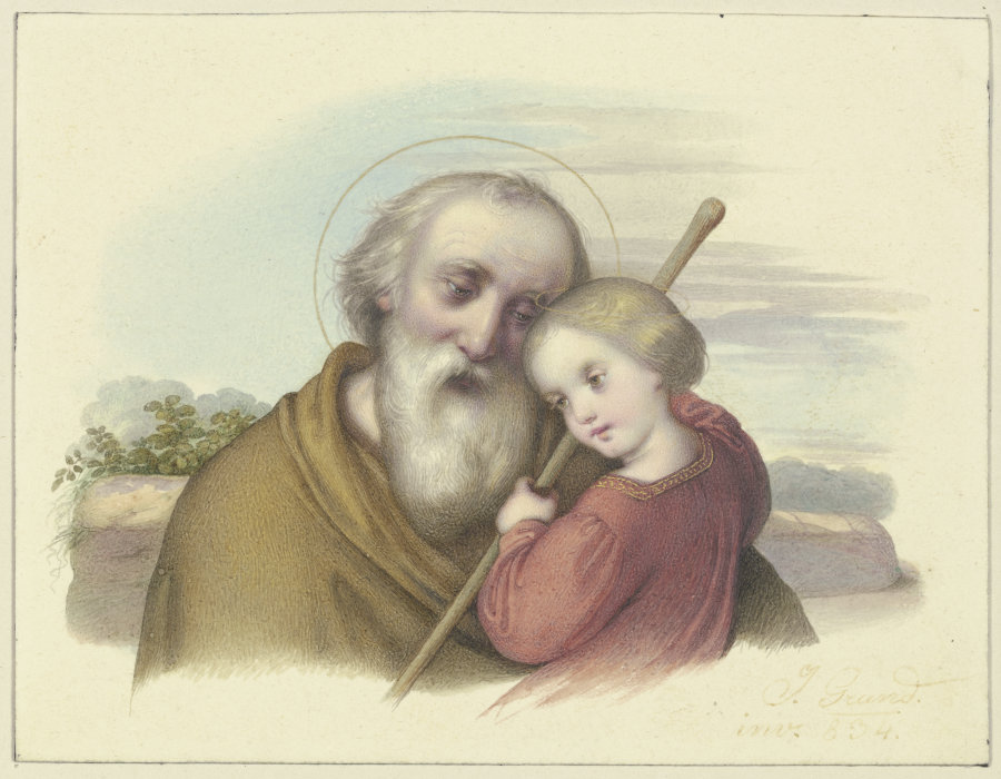 Der Heilige Joseph mit dem Jesuskind from Johann Grund