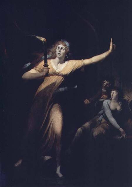 Lady Macbeth Sleepwalking from Johann Heinrich Füssli