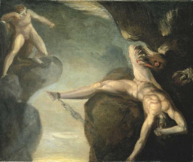 Prometheus wird von Hercules gerettet from Johann Heinrich Füssli