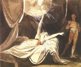 Kriemhilde sieht in Traum den toten Siegfried
