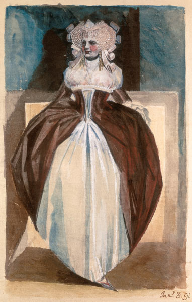 Woman in 17th century costume from Johann Heinrich Füssli