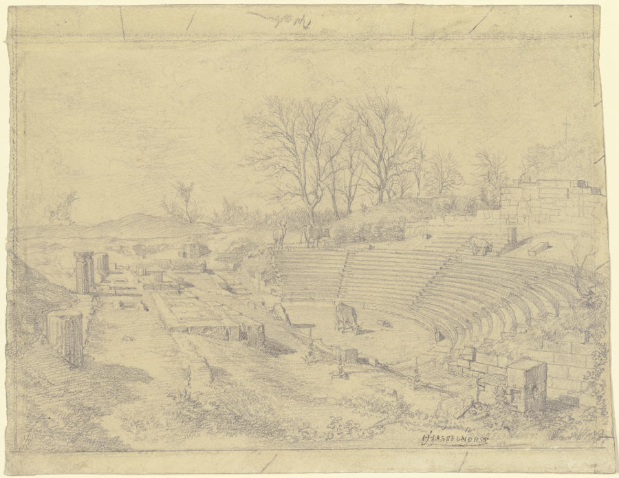 Amphitheater in Pompeji from Johann Heinrich Hasselhorst