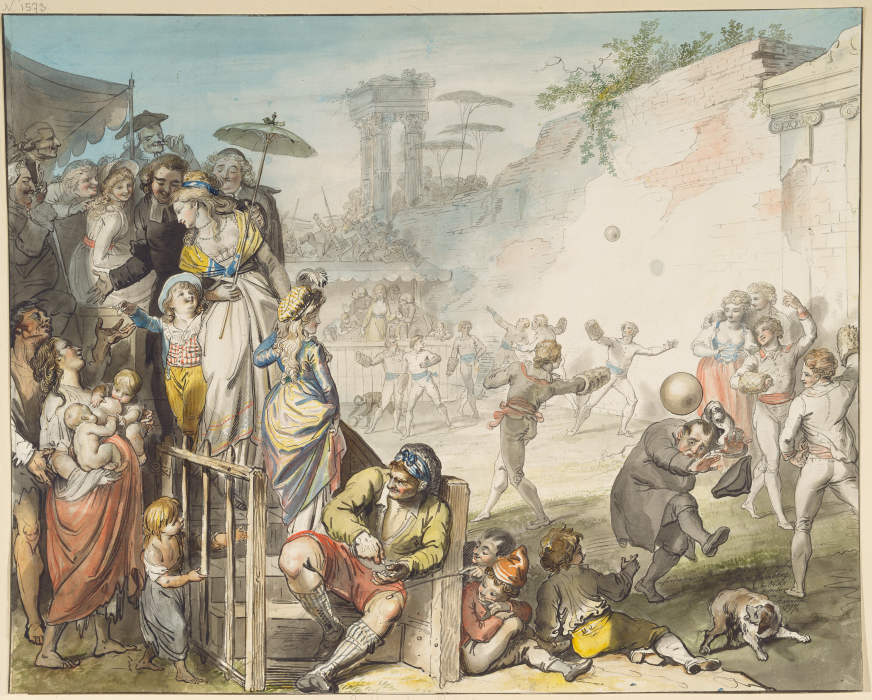 Ballspiel in Rom from Johann Heinrich Ramberg