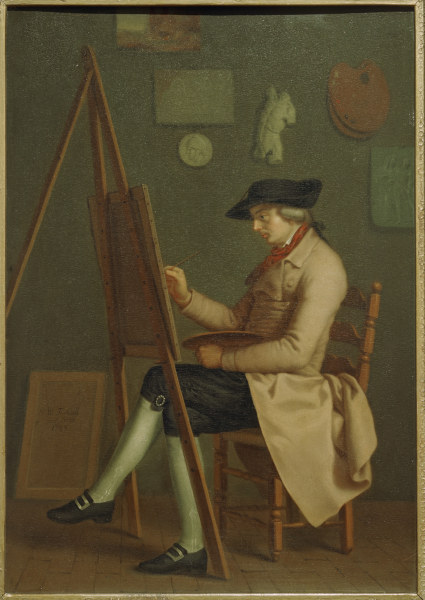 Tischbein , Self-portrait from Johann Heinrich Wilhelm Tischbein