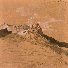 Die Waxensteine vor der Zugspitze from Johann Jakob Dorner d.J.