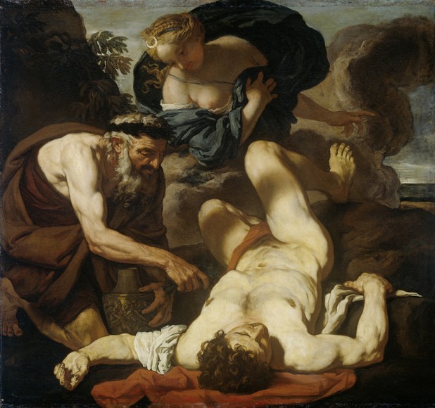 Selene and Endymion (The Death of Orion) from Johann Karl Loth