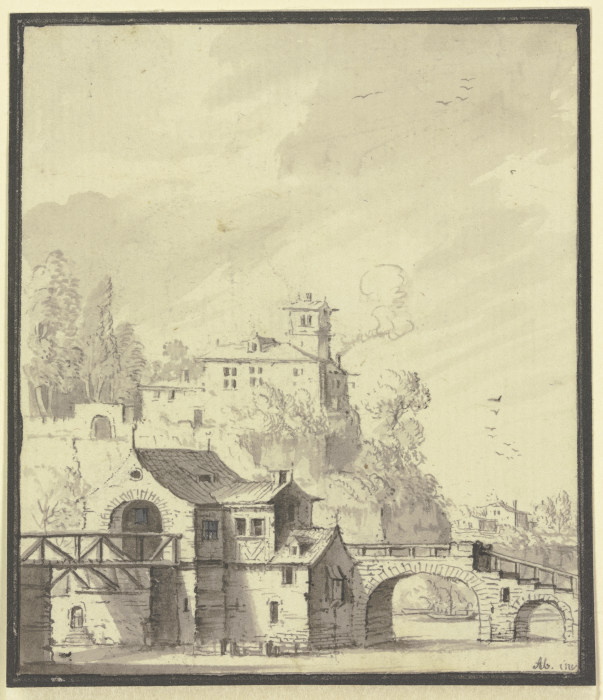 Gutshof from Johann Ludwig Aberli