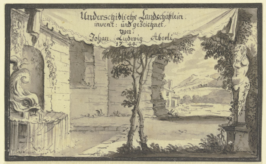Titelblatt from Johann Ludwig Aberli