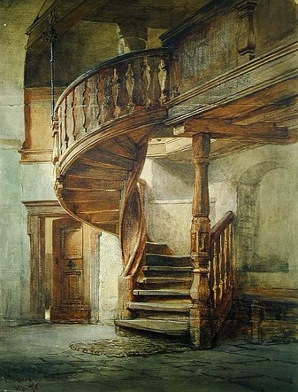 Spiral Staircase. Limburg an der Lahn from Johann Martin Gensler