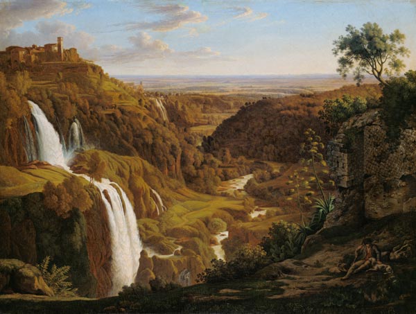 Wasserfälle bei Tivoli. from Johann Martin von Rohden