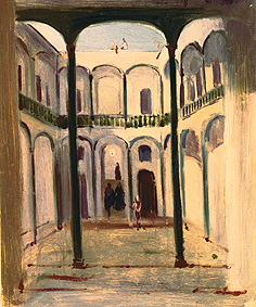 Hof eines Hauses in Veracruz from Johann Moritz Rugendas