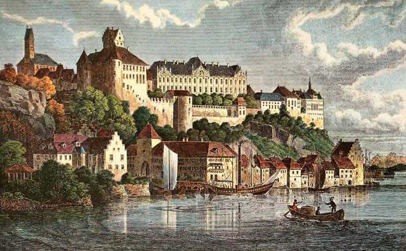 Meersburg, Stadtansicht from Johann Poppel