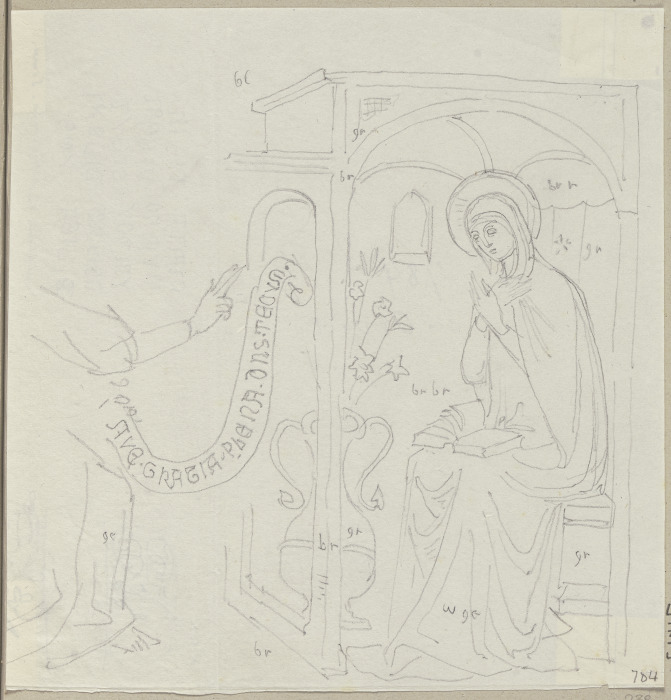 Aus der Kapelle di S. Corporale im Dom zu Orvieto from Johann Ramboux