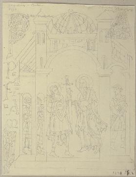 Aus einem Codex im Archiv von Santa Scolastica bei Subiaco