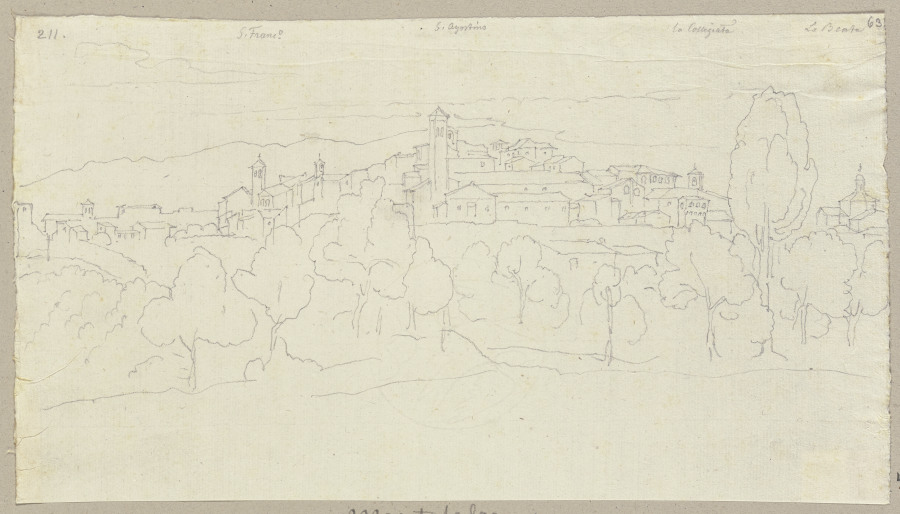 Blick auf Montefalco from Johann Ramboux