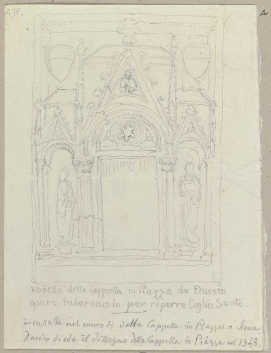 Die Kapelle des Duccio zu Siena (?) from Johann Ramboux