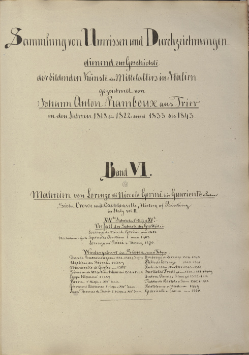 Klebebände, Band 6 from Johann Ramboux