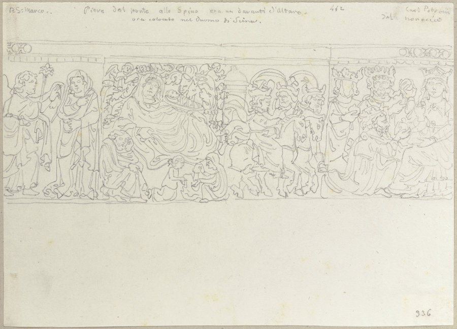Relief im Dom von Siena from Johann Ramboux