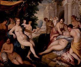 Diana und Callisto mit Nymphen