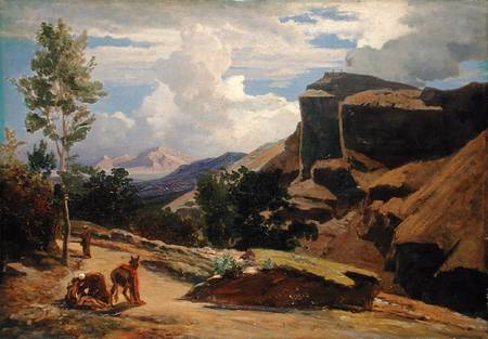 Italian Landscape (Study) from Johann Wilhelm Schirmer