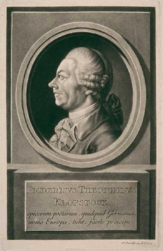 Friedrich Theophilus Klopstock from Johann Elias Haid