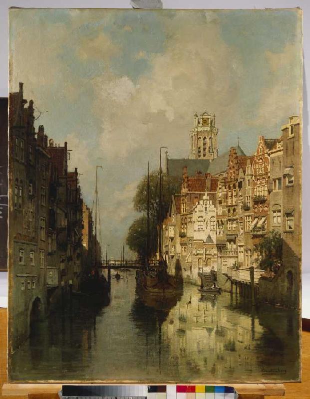 Ansicht des Voorstraathaven, Dordrecht. from Johannes Karel Christian Klinkenberg