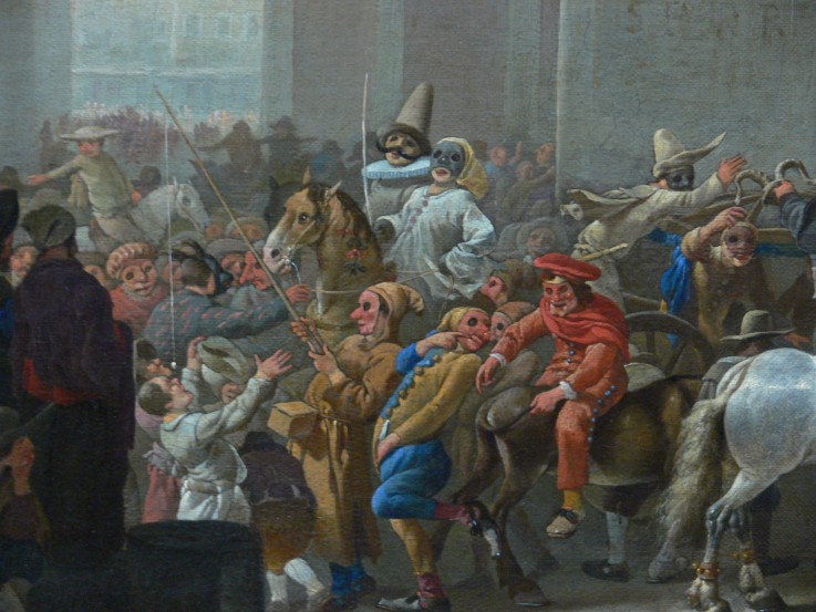 Carnival in Rome (Detail) from Johannes Lingelbach