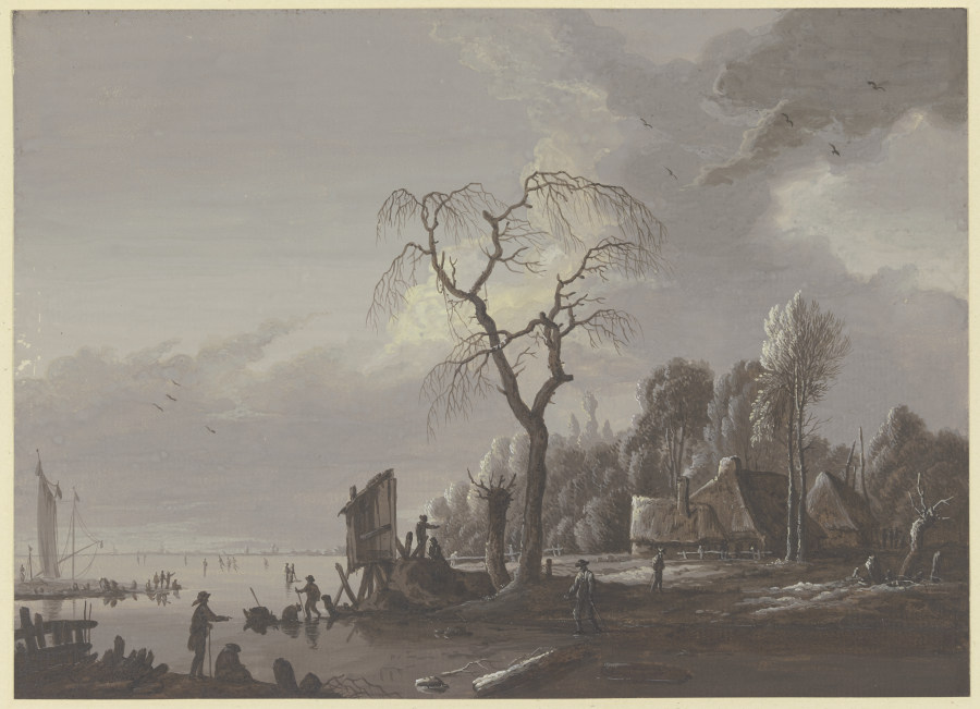 Flußgegend im Winter from Johann Friedrich Morgenstern