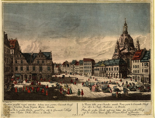Dresden, Neumarkt from Johann Jakob Stelzner