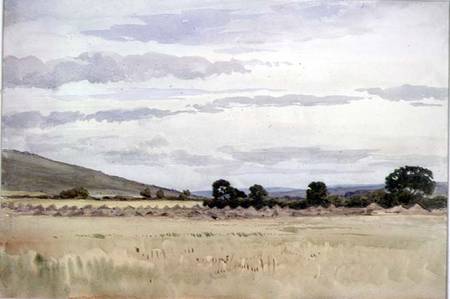Landscape with cornfield from John Absolon