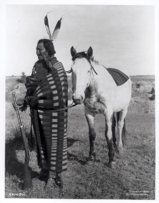 Crow Dog, c.1900 (b/w photo) from John Alvin Anderson