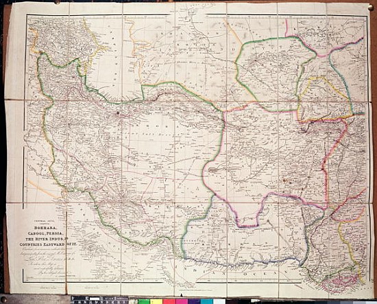 Map of Central Asia from John Arrowsmith