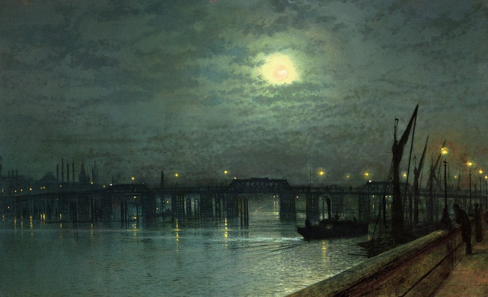 Battersea Bridge by Moonlight from John Atkinson Grimshaw