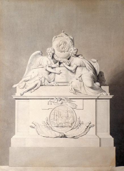 Design for the Monument to Captains Harvey and Hutt in Westminster Abbey